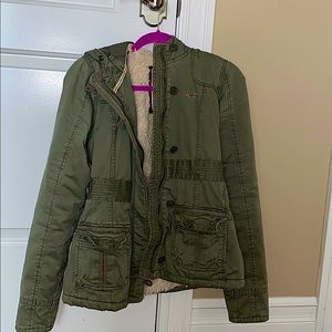 Hollister Army Green Jacket
